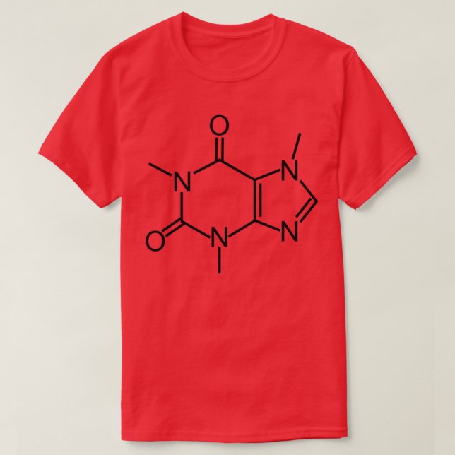 Einfache Koffeinstruktur 1 T-Shirt (Design vorne)