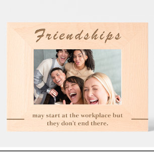 Einfache Kollegenzitat individuelle Holzbildrahmen Geätzte Rahmen