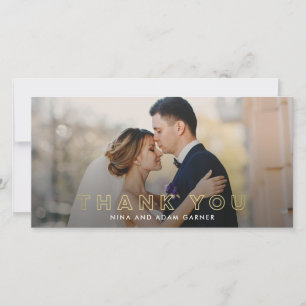 Einfache Kontur Hochzeit Vielen Dank Foto Cards Dankeskarte