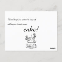 Einfache Kontur zum Geburtstag