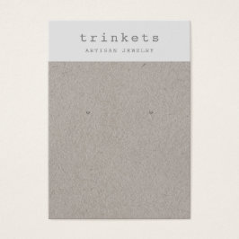 Einfache Kraft Earring Juwelier Display Card