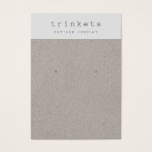 Einfache Kraft Earring Juwelier Display Card