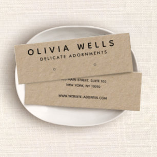 Einfache Kraftkopferdarstellung Mini Visitenkarte