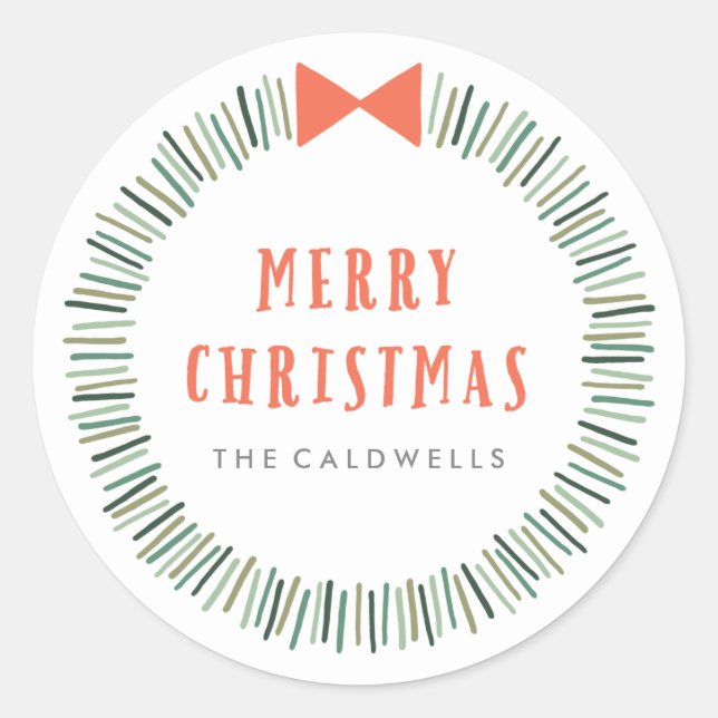 Einfache Krautaufkleber Runder Aufkleber (Vorderseite)