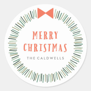 Einfache Krautaufkleber Runder Aufkleber