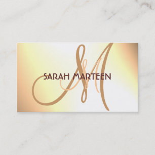 Einfache kundenspezifische Monogrammkarten der Visitenkarte