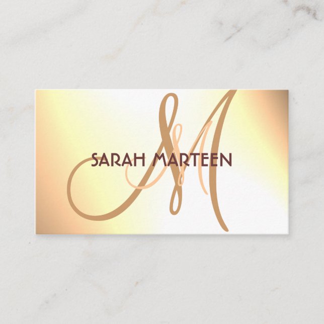 Einfache kundenspezifische Monogrammkarten der Visitenkarte (Vorderseite)