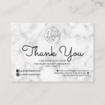 Einfache Kundin aus weißem Marmor Vielen Dank