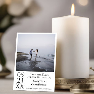 Einfache künstlerische Hochzeit Modernes Minimalis Save The Date