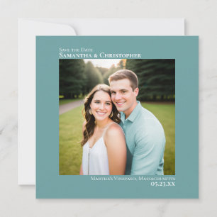 Einfache, künstlerische, minimalistische, quadrati save the date