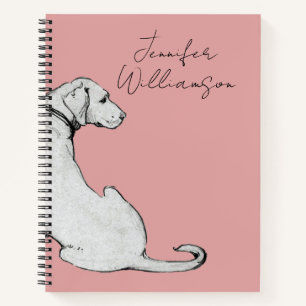 Einfache Labrador Hunde Kunst Notizbuch