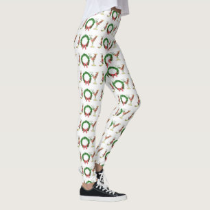 Einfache Lebensfreude am Weihnachtskranz extravaga Leggings