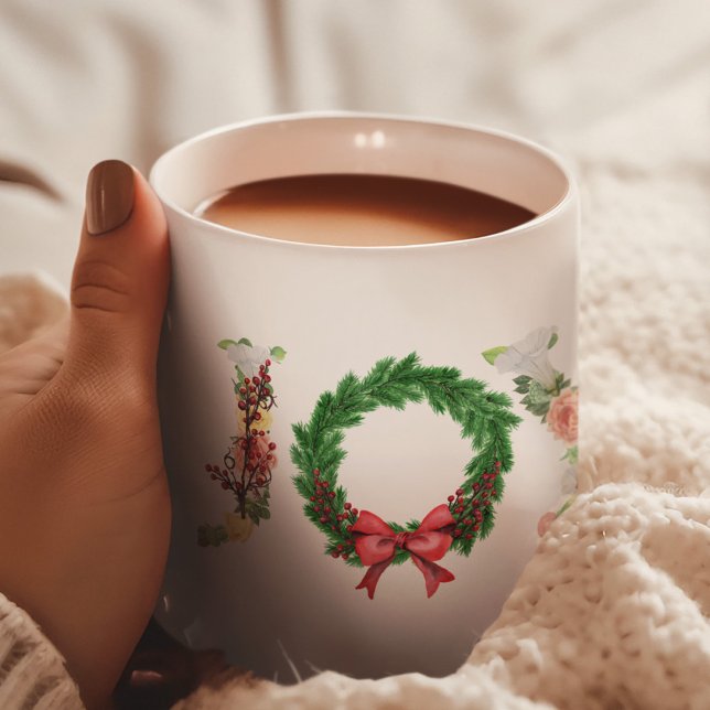Einfache Lebensfreude am Weihnachtskranz extravaga Tasse (Von Creator hochgeladen)