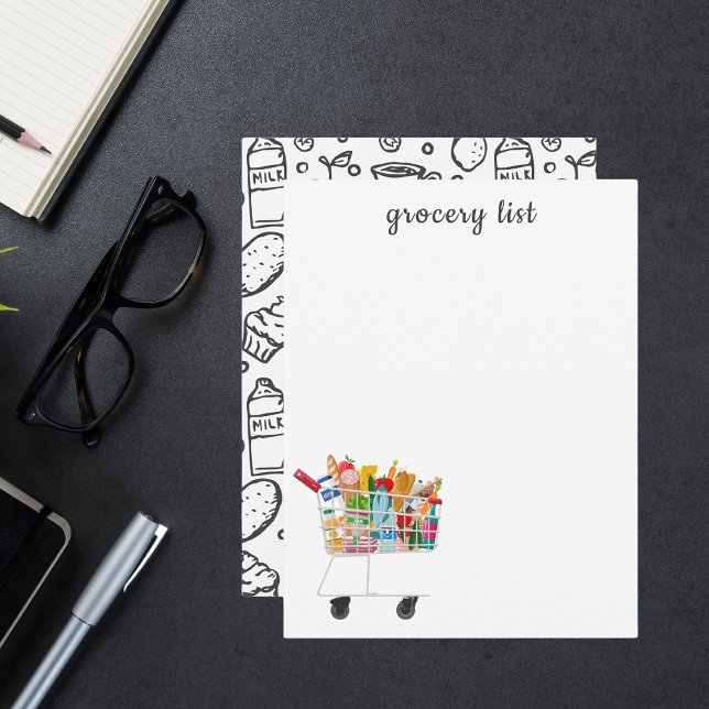 Einfache Lebensmittelliste Feinschmecker Mitteilungskarte (Von Creator hochgeladen)