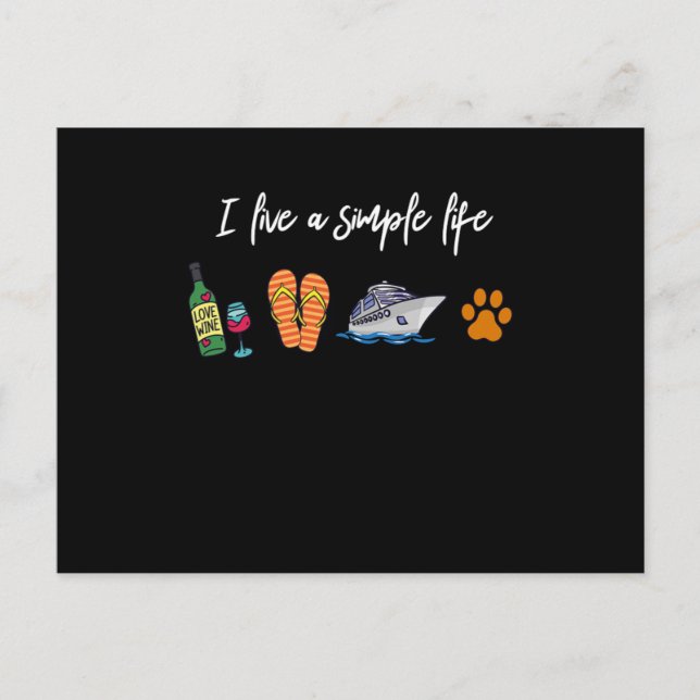 Einfache Lebensqualität Hunde Reiten Postkarte (Vorderseite)