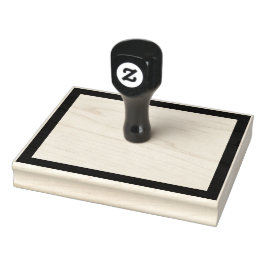 Einfache leere Rechteck-Thicker-Grenze Gummistempel