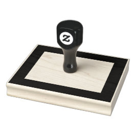 Einfache leere Rectangle Super dick Border Gummistempel