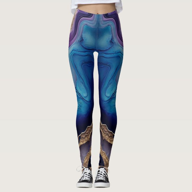 Einfache Leggings mit eigener Marke (Vorderseite)