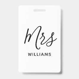 Einfache Lehrerin Personalisiert Name Lanyard ID Ausweis