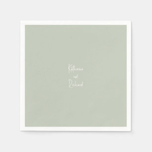 Einfache leichte Seite Custom Wedding Cocktail Nap Serviette