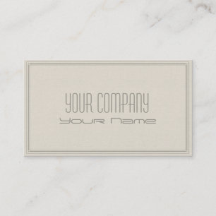 Einfache Leinwand Minimale Firmenkarte Visitenkarte