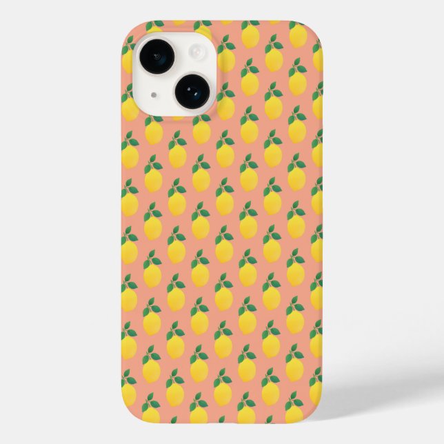 Einfache Lemonen Case-Mate iPhone Hülle (Rückseite)