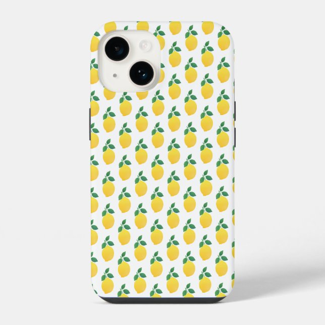 Einfache Lemonen iPhone Hülle (Rückseite)