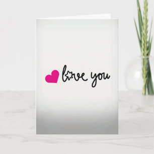 Einfache Lieb-dich-Herz-Stern-Karte Karte