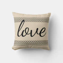 Einfache Liebe Beige Kissen