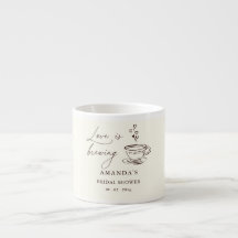 Einfache Liebe Brautparty zum Kaffee kochen