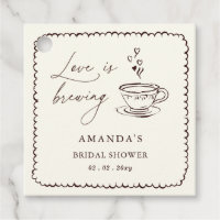 Einfache Liebe Brautparty zum Kaffee kochen