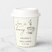 Einfache Liebe Brautparty zum Kaffee kochen