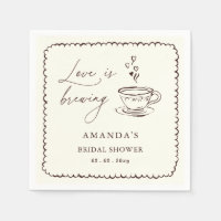 Einfache Liebe Brautparty zum Kaffee kochen