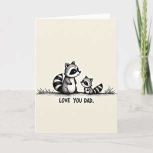 Einfache Liebe dich Papa Kunstkarte Karte