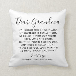 Einfache Liebe Großmutter Foto Muttertag Kissen