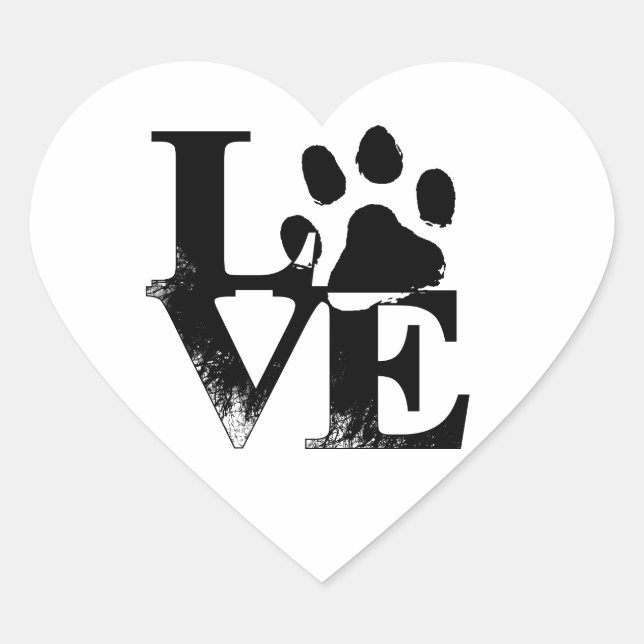 Einfache Liebe Herz-Aufkleber (Vorderseite)