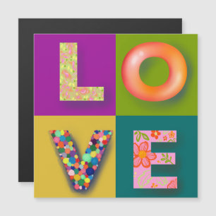 Einfache LIEBE Kühlschrank Magnet