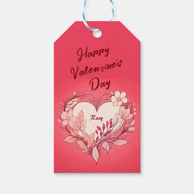 Einfache Liebe mit individuelle Name Geschenkanhänger (Vorderseite)