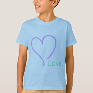 Einfache Liebe und Herz T-Shirt