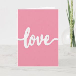Einfache Liebes-Script-Karte Karte