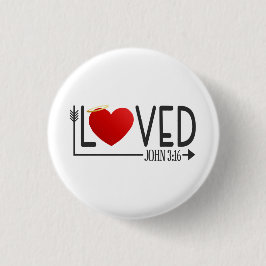 Einfache liebte Bibel Verse Valentine | Schaltfläc Button