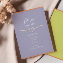 Einfache Lila Hochzeitsempfehlung