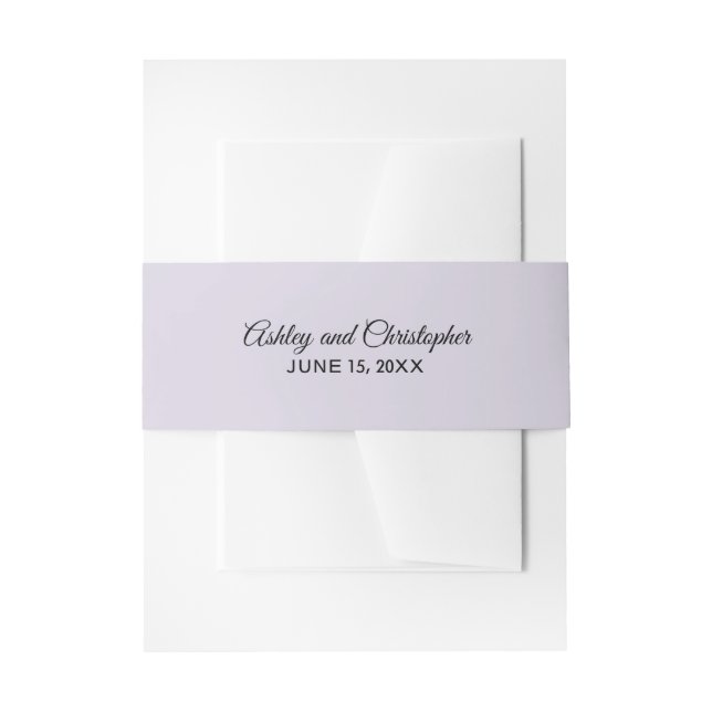 Einfache Lila Lilac Wedding Bly Band (Vorderseite Beispiel)