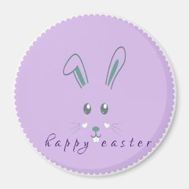 Einfache Lila Osterklassische Rundmagnet Magnet