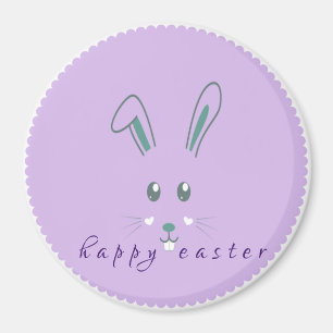 Einfache Lila Osterklassische Rundmagnet Magnet