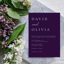 Einfache Lila Schwarz/Weiß Elegant Minimalistisch