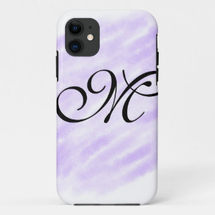 einfache lila Wasserfarbspritzer Pastell Name hinz Case-Mate iPhone Hülle
