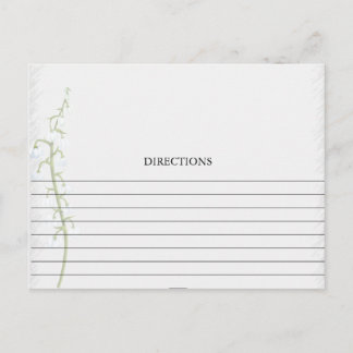 Einfache Lilie der Valley-Weinkarte Postkarte