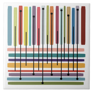 Einfache Linien Abstrakt Art Colorado Fliese