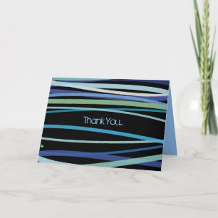 Einfache Linien passen Danke Grußkarte